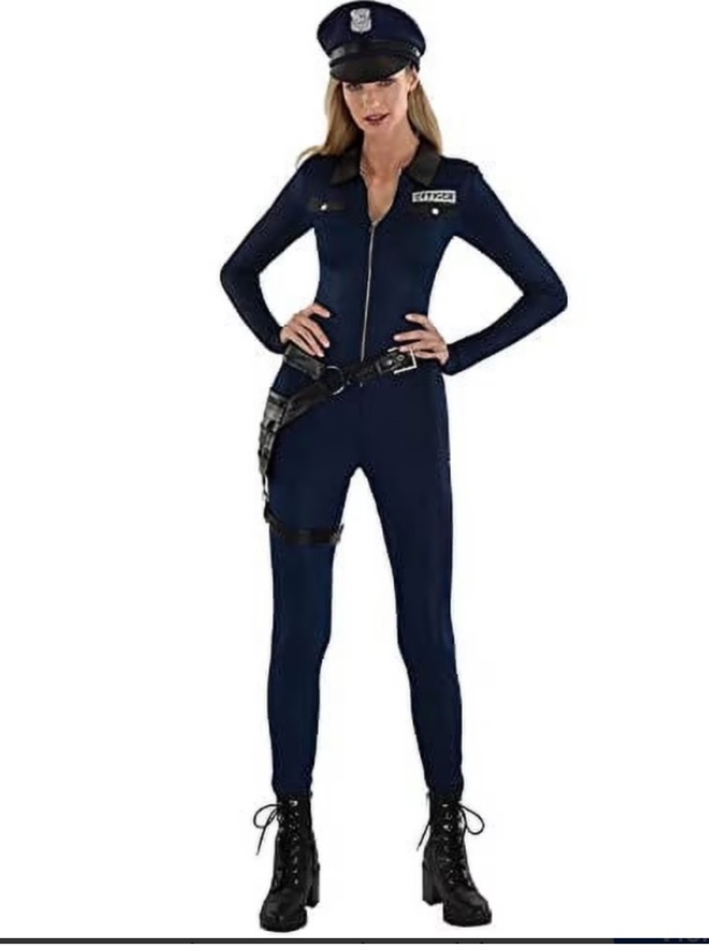 Amscan Navy Blue Women's Police-Style Jumpsuit